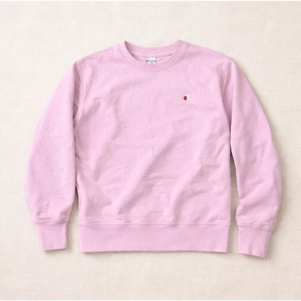 Champion Reverse Weave Candy Light Pink Crewneck Sweater Men Medium Pullover